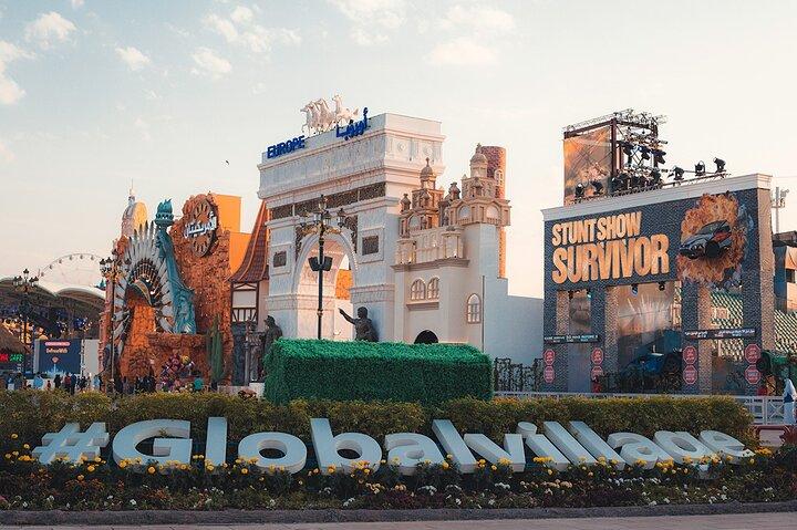 Privétour van een halve dag in Dubai Miracle Garden en Global Village