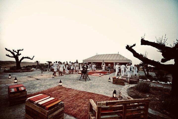 Marrakech: Dinner In Desert Agafay, Sunset Camel Ride & Fire Show