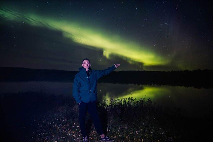 Norrskensjaktfototur med grill; små grupper