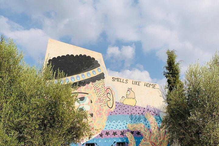 Visite privée à pied dans les jardins cachés de Marrakech et l'art de rue