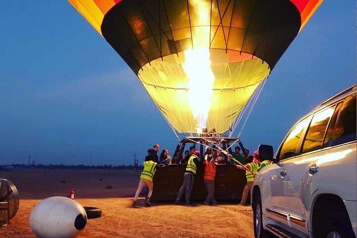 Heteluchtballon Deluxe met valkerij