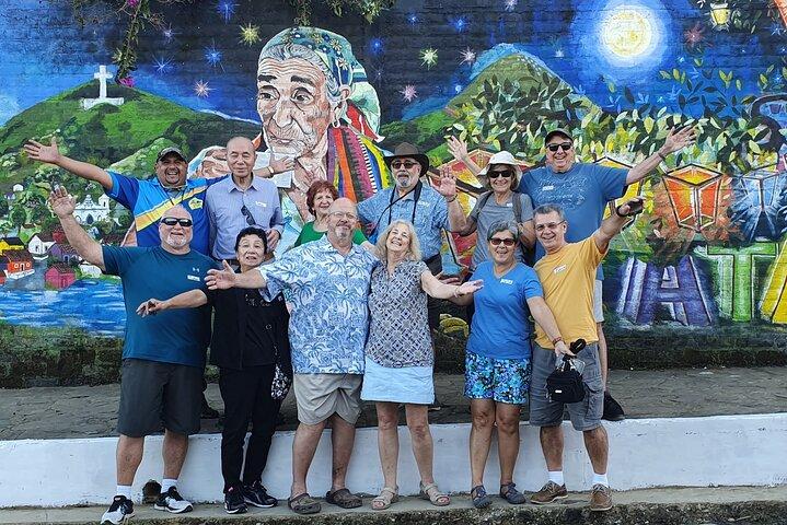 ルタ・デ・ラス・フローレス、4つの植民地の町とコーヒー農園を訪問