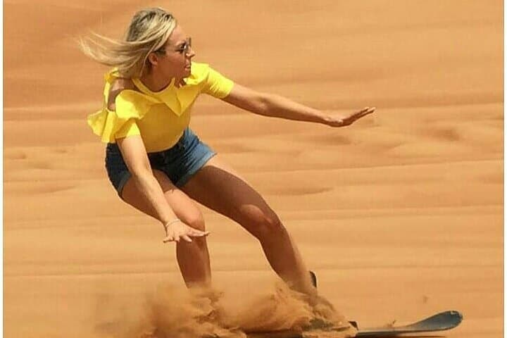 Dubia 4x4 Dune Bashing, Sandboarding, Camel Riding and Bbq Dinner