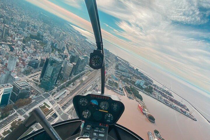 Private Helicopter Flight over the City of Buenos Aires