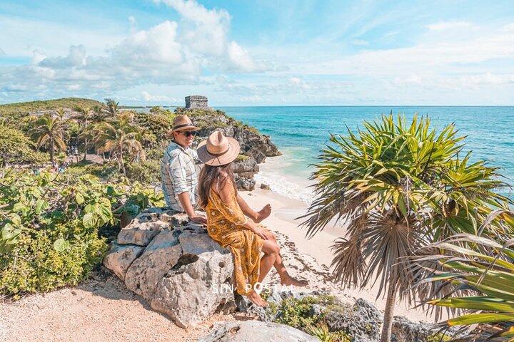 Tulumpyramider + ATV + 3 Ziplines + Rappel + Cenote + Lunch