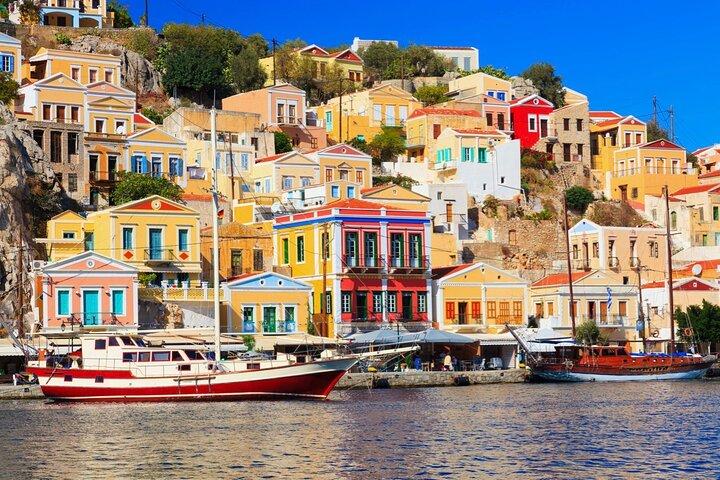Symi Island fuld dag med Panormitis kloster med afhentning