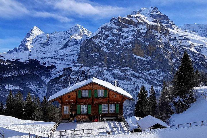 チューリッヒ発、グリンデルワルト、ラウターブルンネン、ミューレンのプライベート日帰り旅行