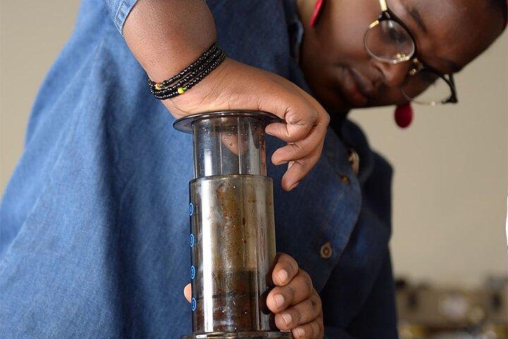 Kaffebrygningskursus i Rwanda