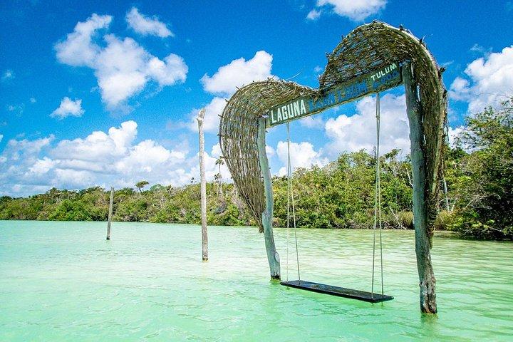 Explore 3 Cenotes & Kaan Luum Lagoon from Cancun