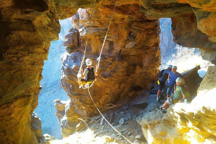 Via Ferrata à Grande Canarie. Parc d'aventure verticale. Petits groupes