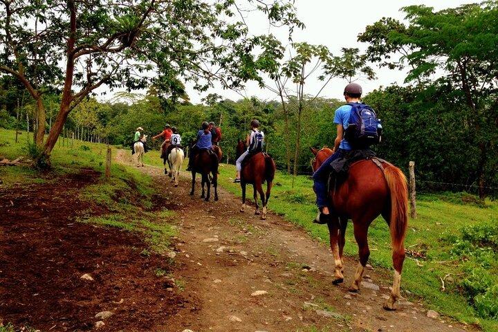 Horseback ridning til Arenal vulkan med varme kilder