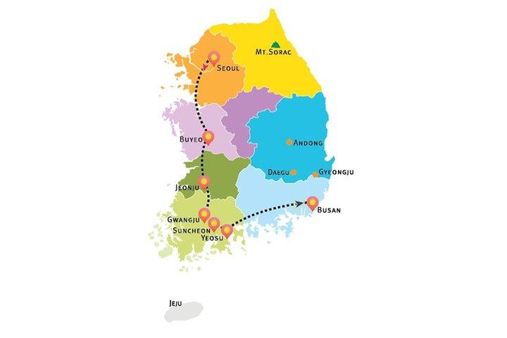 Excursion de 3 jours dans l'ouest de la Corée de Séoul à Busan