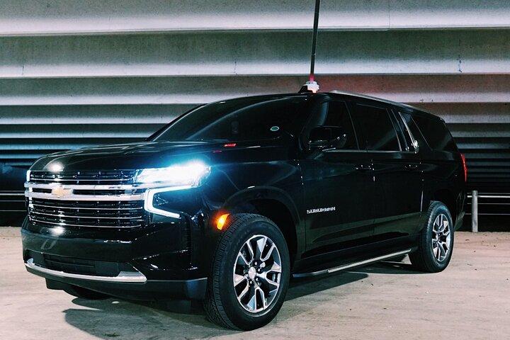 New Orleans tur-retur chaufförsdriven transport med Executive SUV