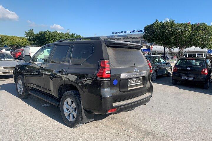 Traslado VIP entre el aeropuerto de Túnez Cartago y un hotel en Túnez
