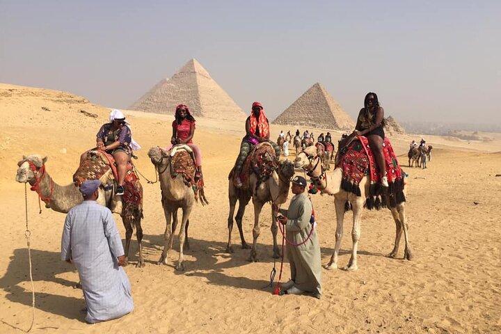 Visite privée des pyramides de Gizeh et dîner-croisière sur le Nil depuis les hôtels de Gizeh et du Caire