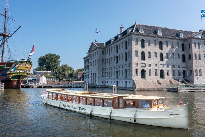 Tour storico di Amsterdam su una barca classica da salone