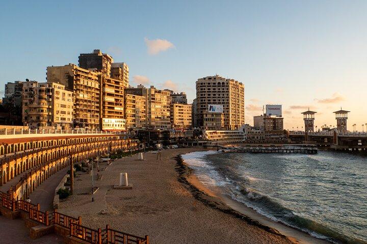 Nuit à Alexandrie depuis le Caire
