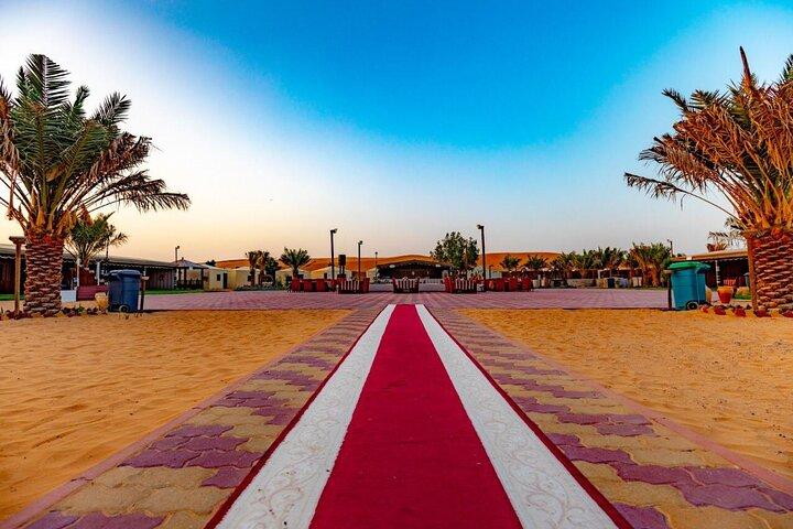 Dubai avondwoestijnsafari en kamp met diner