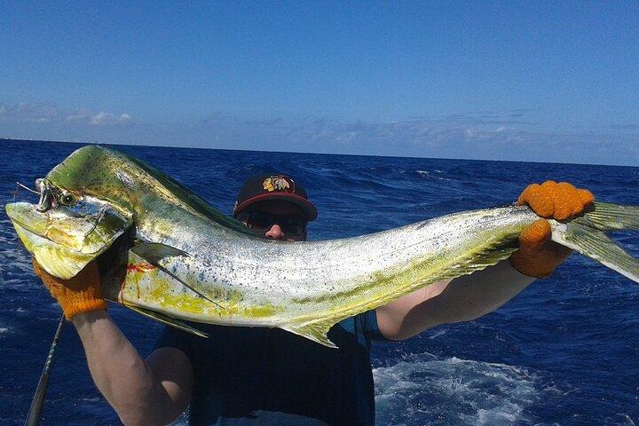 Deep sea fishing charters in Fort Lauderdale aboard 52' Hatteras