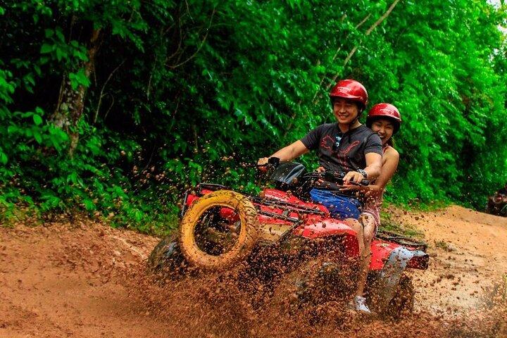 Amazing ATV Tour, Ziplines et Cenote Swim avec déjeuner et aller-retour inclus
