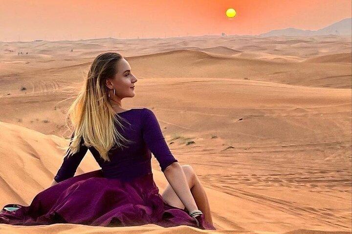 Privat morgonökensafari: Camel Ride, Sandboarding äventyr