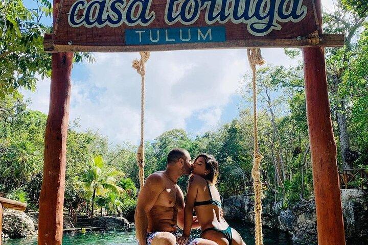 Eco Parque Casa Tortuga Cenotes y Ruinas de Tulum! Transporte Redondo Riviera Maya