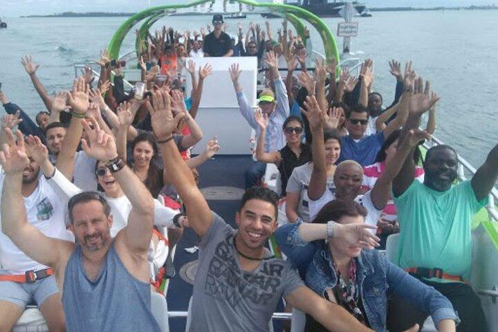 Speedbåd på Biscayne Bay og Double Decker-tur