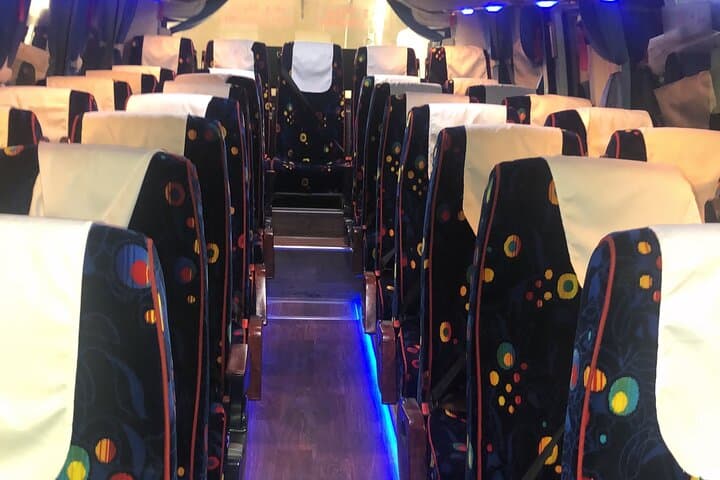 Passengers transport in rented buses, Airport pick up or drop