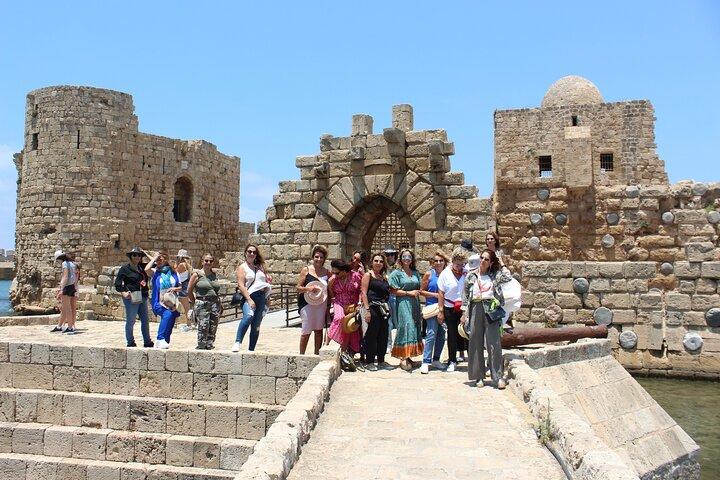 Tour Líbano Ruinas de Sidón y Neumáticos con recogida y guía multilingüe