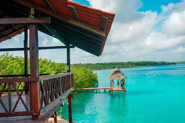 Incrível Bacalar Tour & Visit Marmol club com Kayak de Cancun!