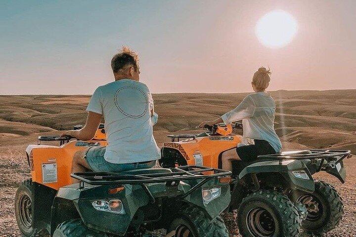 Quad, camel & dinner hike in the Agafay Desert
