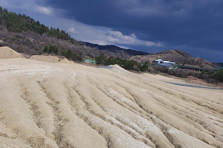 ブカレストからの泥火山と塩鉱山のプライベート全日ツアー