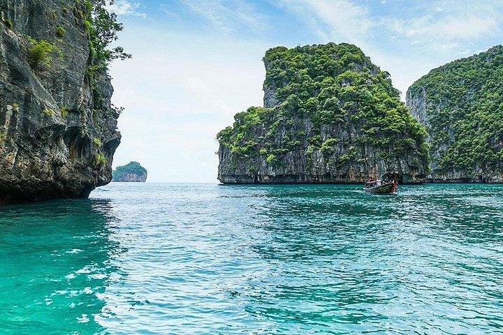 Excursion d'une demi-journée autour des îles Phi Phi en bateau privé à longue queue depuis Phi Phi