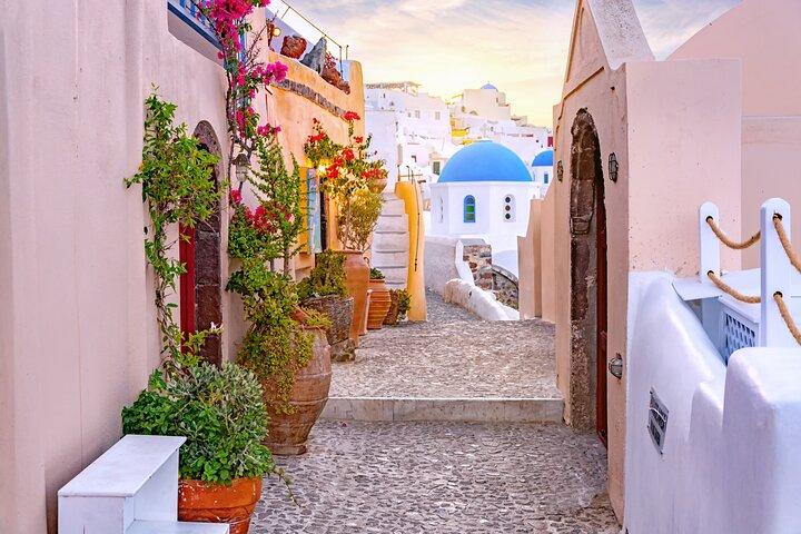 Recorrido por lo más destacado de Santorini (día/atardecer)