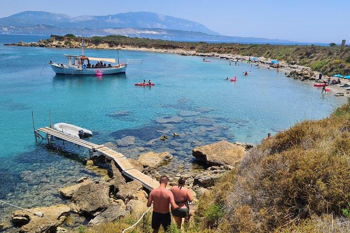 "Träumerische Kreuzfahrt"Tägliche Kreuzfahrt vom Hafen von Argostoli mit einem traditionellen griechischen Boot