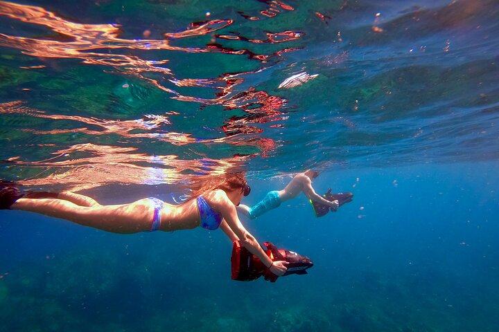 タートルタウン水中スクーターシュノーケリングツアー（写真＋動画）