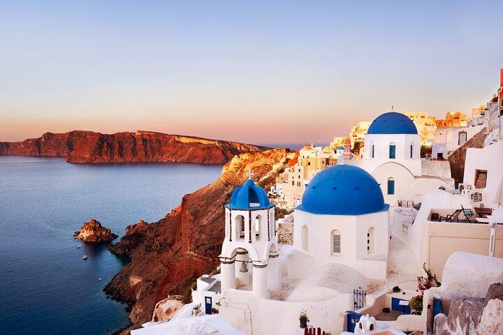 Santorini Island heldags sightseeingtur fra Rethymnon