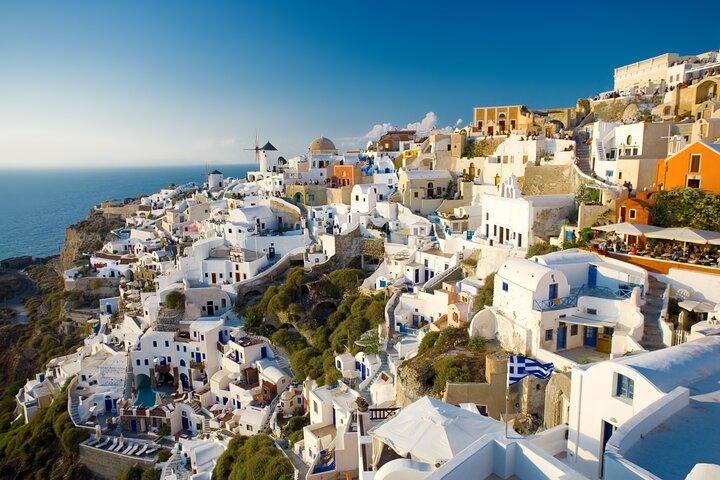 Santorini Island heldags sightseeingtur fra Rethymnon