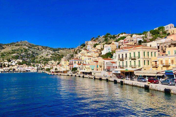 Symi Island Dia inteiro com o Mosteiro Panormitis com Pick-Up