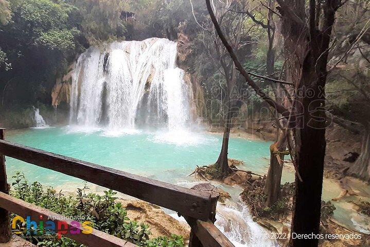 Cascadas el Chiflon (Bridal Veil) and Montebello Lakes from Tuxtla Gutierrez