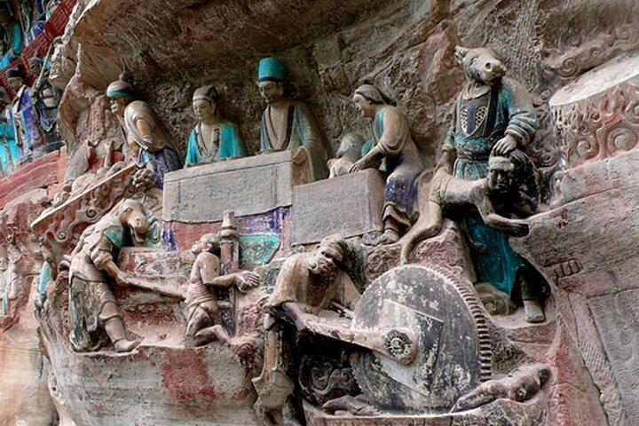 Excursión de un día a las tallas rupestres de Dazu en Chongqing, China