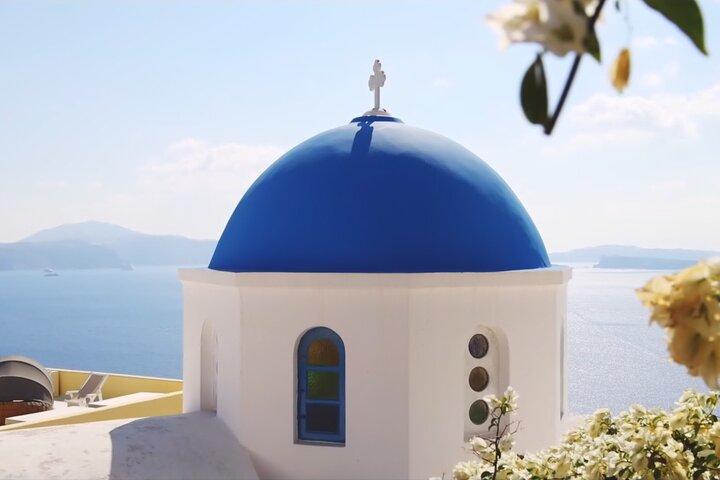 Santorini Island heldags sightseeingtur fra Rethymnon