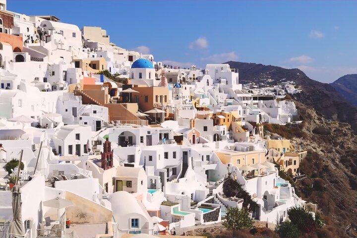 Santorini Island heldags sightseeingtur fra Rethymnon