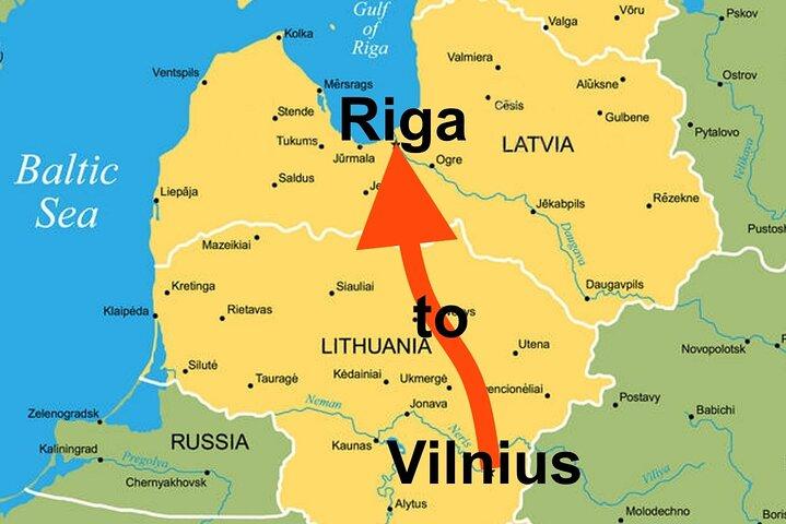 Vilnius naar Riga - Sightseeingtransfer
