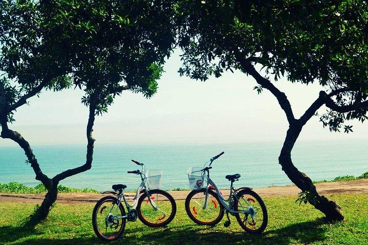 ミラフローレスでの自転車ツアーとサーフィンレッスン