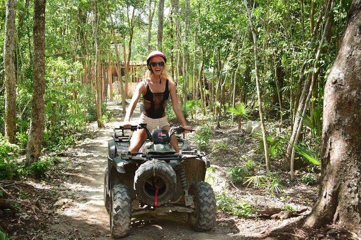 ATV Single Zipline y Cenote Extreme Combo 3x1 desde Cancún