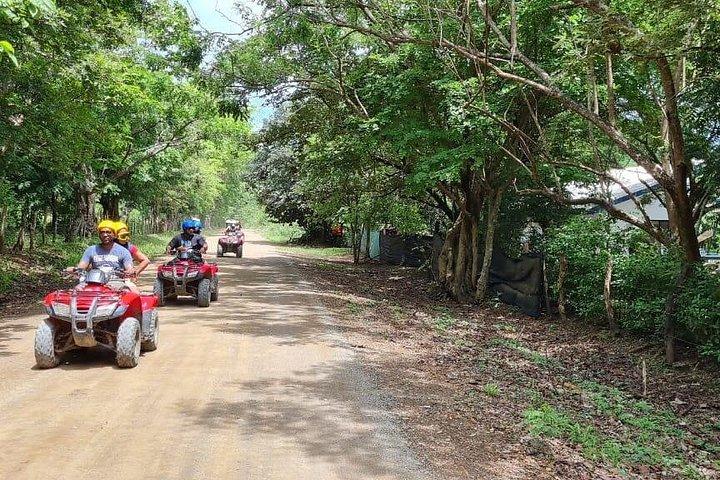 グアナカステビーチ、川、森を巡るATVオフロードツアー