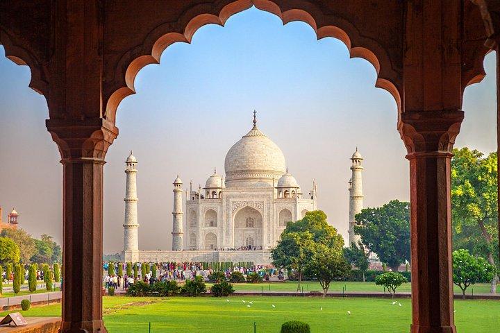 インドのタージ マハル、タイガース、宮殿、要塞を巡る 7 日間のプライベート ツアー