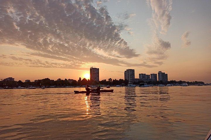 Belgrade sunset kayak tour