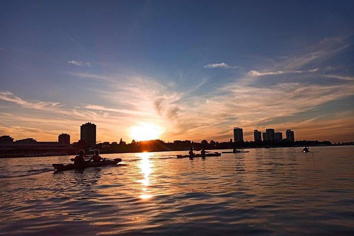 Belgrade sunset kayak tour